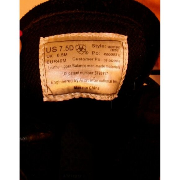 Ariat Heritage Lacer II Boots Women 7.5 Black Leather Western GREAT CONDITION! - Picture 8 of 12